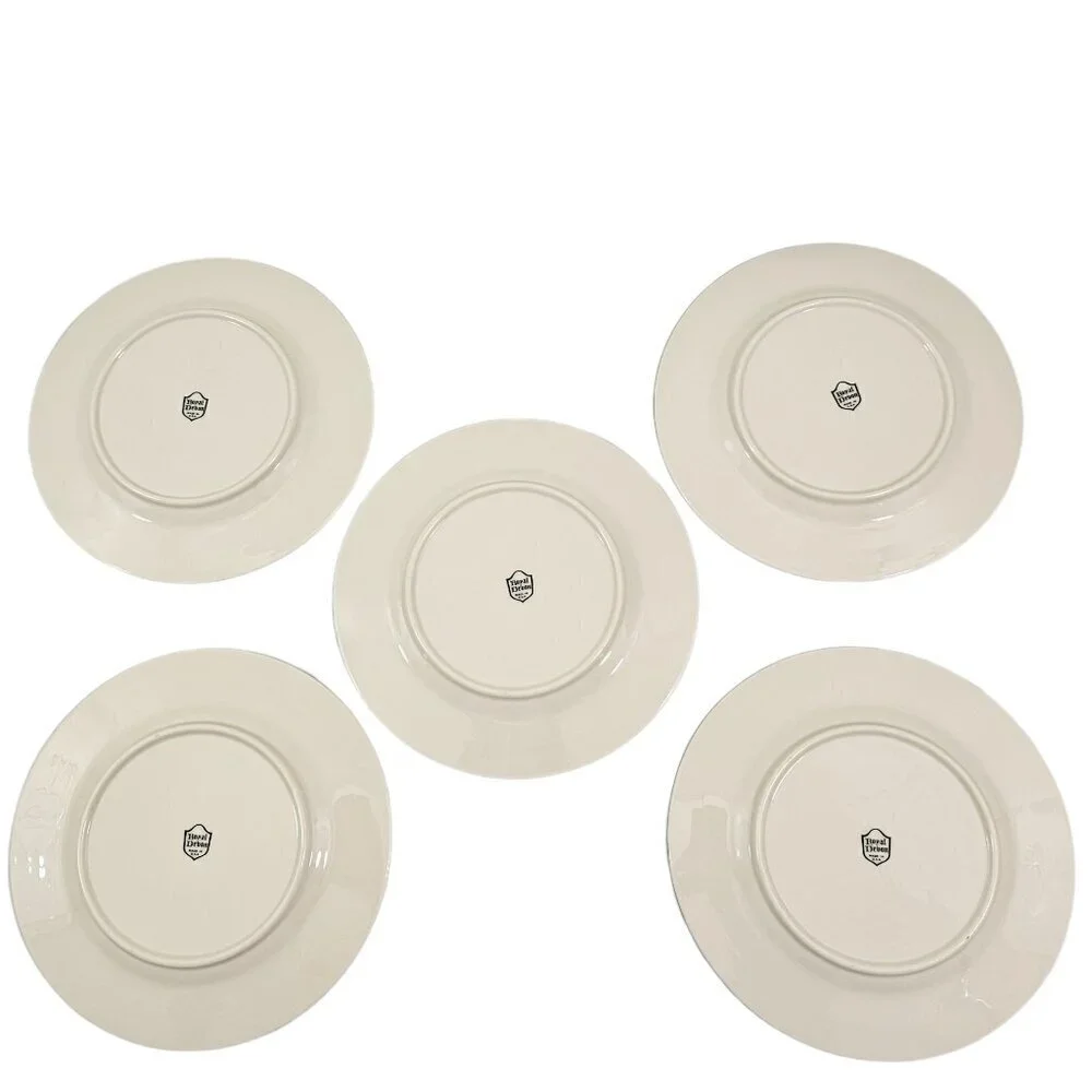 Royal Devon USA Simplicity Platinum 8 ¼” Salad Luncheon Plates – Set of 5